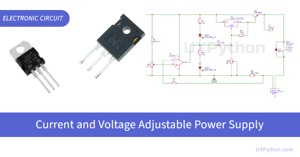 Current and Voltage Adjustable Power Supply 0-24V, 0-3A